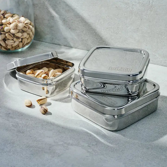 3 Piece Food Storage Set - Stainless Steel